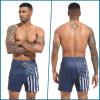 imageMens Swim Trunks with Compression Liner 55quot Board Shorts with Zipper Pockets 2 in 1 Quick Dry Bathing SuitsNavy American Flagc