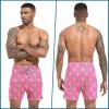 imageMens Swim Trunks with Compression Liner 55quot Board Shorts with Zipper Pockets 2 in 1 Quick Dry Bathing SuitsPinapple Palm