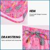 imageMens Swim Trunks with Compression Liner 55quot Board Shorts with Zipper Pockets 2 in 1 Quick Dry Bathing SuitsPinapple Palm