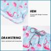 imageMens Swim Trunks with Compression Liner 55quot Board Shorts with Zipper Pockets 2 in 1 Quick Dry Bathing SuitsPink Flamingo