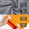 imageMens Swim Trunks with Compression Liner 7quot Board Shorts with Zipper Pockets 2 in 1 Quick Dry Bathing SuitsGrayorange