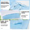 imageMens Swim Trunks with Compression Liner 7quot Board Shorts with Zipper Pockets 2 in 1 Quick Dry Bathing SuitsHaze Bluewhite