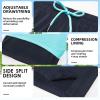 imageMens Swim Trunks with Compression Liner 7quot Board Shorts with Zipper Pockets 2 in 1 Quick Dry Bathing SuitsNavylake Blue