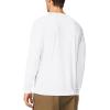 imageMens UPF 50 Long Sleeve Shirts 2 Pack Long Sleeve UV Sun Protection Rash Guard Athletic Fishing Running Swimming TeesB1 White  Grey
