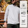 imageMens UPF 50 Long Sleeve Shirts 2 Pack Long Sleeve UV Sun Protection Rash Guard Athletic Fishing Running Swimming TeesB1 White  Royal Blue