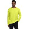 imageMens UPF 50 Long Sleeve Shirts 2 Pack Long Sleeve UV Sun Protection Rash Guard Athletic Fishing Running Swimming TeesC1 Grey  Safety Yellow