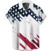 imageLzzidou 4th of July Shirts for Men Patriotic American Flag Shirts USA Memorial Day ShirtPatrioticwhite