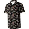 imageMens Casual Button Down Shirts Regular Fit Short Sleeve Hawaiian Shirt for MenAfrican Tribes