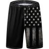 imageMens Swim Trunks Quick Dry Board Shorts with Mesh Lining Breathable Surf Beach Shorts Swimwear Bathing SuitsBlack American Flag2