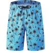 imageMens Swim Trunks Quick Dry Board Shorts with Mesh Lining Breathable Surf Beach Shorts Swimwear Bathing SuitsBlue Coconut5