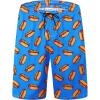 imageMens Swim Trunks Quick Dry Board Shorts with Mesh Lining Breathable Surf Beach Shorts Swimwear Bathing SuitsBlue Hot Dog