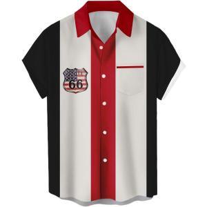 imageLzzidou 4th of July Shirts for Men Patriotic American Flag Shirts USA Memorial Day Shirt