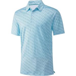 imageMens Golf Shirt Short Sleeve Dry Fit Print Moisture Wicking Performance Patterns Collared Polo ShirtBluebird Swordfish Palm