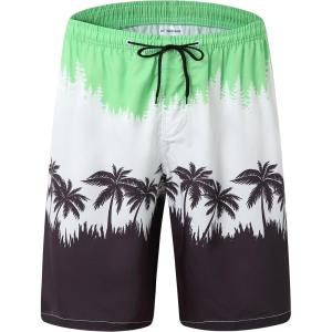 imageMens Swim Trunks Quick Dry Board Shorts with Mesh Lining Breathable Surf Beach Shorts Swimwear Bathing SuitsGradient15