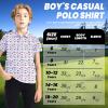 imageBoys Polo Shirt Short Sleeve Performance Dry Fit Stretch Funny Print Active Casual Collared Golf Shirts for BoyGolf Usa Flag
