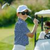 imageBoys Polo Shirt Short Sleeve Performance Dry Fit Stretch Funny Print Active Casual Collared Golf Shirts for BoyNavy Shark