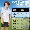 imageBoys Polo Shirt Short Sleeve Performance Dry Fit Stretch Funny Print Active Casual Collared Golf Shirts for BoyPink Golf