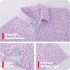 imageBoys Polo Shirt Short Sleeve Performance Dry Fit Stretch Funny Print Active Casual Collared Golf Shirts for BoyPink Juice