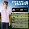 imageBoys Polo Shirt Short Sleeve Performance Dry Fit Stretch Funny Print Active Casual Collared Golf Shirts for BoyPink Juice