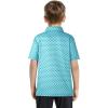 imageBoys Polo Shirt Short Sleeve Performance Dry Fit Stretch Funny Print Active Casual Collared Golf Shirts for BoyThree Leaf Clover