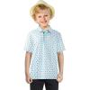 imageBoys Polo Shirt Short Sleeve Performance Dry Fit Stretch Funny Print Active Casual Collared Golf Shirts for BoyWhite Cactus