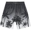 imageBoys Swim Trunks Compression Liner Swim Shorts Quick Dry Bathing Suit with Boxer Brief AntiChafe Boy SwimwearBlack Palm Tree