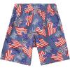 imageBoys Swim Trunks Compression Liner Swim Shorts Quick Dry Bathing Suit with Boxer Brief AntiChafe Boy SwimwearBlue American Flag