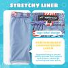imageBoys Swim Trunks Compression Liner Swim Shorts Quick Dry Bathing Suit with Boxer Brief AntiChafe Boy SwimwearBlue American Flag