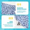 imageBoys Swim Trunks Compression Liner Swim Shorts Quick Dry Bathing Suit with Boxer Brief AntiChafe Boy SwimwearFour Leaves Clover