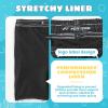imageBoys Swim Trunks Compression Liner Swim Shorts Quick Dry Bathing Suit with Boxer Brief AntiChafe Boy SwimwearGradient Grey Leaves