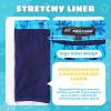 imageBoys Swim Trunks Compression Liner Swim Shorts Quick Dry Bathing Suit with Boxer Brief AntiChafe Boy SwimwearGradient Palm Tree