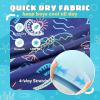 imageBoys Swim Trunks Compression Liner Swim Shorts Quick Dry Bathing Suit with Boxer Brief AntiChafe Boy SwimwearNeon Holiday