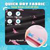 imageBoys Swim Trunks Compression Liner Swim Shorts Quick Dry Bathing Suit with Boxer Brief AntiChafe Boy SwimwearPink Shark