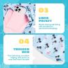 imageBoys Swim Trunks Compression Liner Swim Shorts Quick Dry Bathing Suit with Boxer Brief AntiChafe Boy SwimwearSky Blue Palm Flamingo