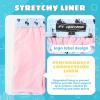 imageBoys Swim Trunks Compression Liner Swim Shorts Quick Dry Bathing Suit with Boxer Brief AntiChafe Boy SwimwearSky Blue Palm Flamingo