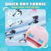 imageBoys Swim Trunks Compression Liner Swim Shorts Quick Dry Bathing Suit with Boxer Brief AntiChafe Boy SwimwearSky Blue Palm Flamingo