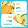 imageBoys Swim Trunks Compression Liner Swim Shorts Quick Dry Bathing Suit with Boxer Brief AntiChafe Boy SwimwearTropical Pineapple