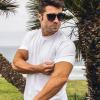 imageFresh Clean Threads Crew Neck TShirt  Pre Shrunk Soft Fitted Premium Tee  Mens T Cotton PolyWhite 2 Pack