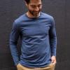 imageFresh Clean Threads Mens Long Sleeve TShirt  Pre Shrunk Soft Fitted Premium Classic Tee  Mens T Shirts Cotton PolyNavy Pack of 1