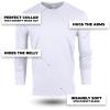 imageFresh Clean Threads Mens Long Sleeve TShirt  Pre Shrunk Soft Fitted Premium Classic Tee  Mens T Shirts Cotton PolyWhite Pack of 1