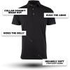 imageFresh Clean Threads Mens Polo Shirts  Pre Shrunk Soft Fitted Premium Classic Shirt  Mens Polos Cotton Poly TShirt BlendBlack 1 Pack