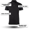 imageFresh Clean Threads Mens Polo Shirts  Pre Shrunk Soft Fitted Premium Classic Shirt  Mens Polos Cotton Poly TShirt BlendBlack 4 Pack
