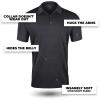 imageFresh Clean Threads Mens Polo Shirts  Pre Shrunk Soft Fitted Premium Classic Shirt  Mens Polos Cotton Poly TShirt BlendCharcoal Grey 1 Pack