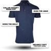 imageFresh Clean Threads Mens Polo Shirts  Pre Shrunk Soft Fitted Premium Classic Shirt  Mens Polos Cotton Poly TShirt BlendNavy 1 Pack