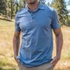 imageFresh Clean Threads Mens Polo Shirts  Pre Shrunk Soft Fitted Premium Classic Shirt  Mens Polos Cotton Poly TShirt BlendWedgewood 1 Pack