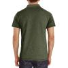 imageMens Casual Polo Shirts Classic Button Basic Short Sleeve Shirt Solid Color Cotton Tees Golf Stylish TopsArmy Greenss