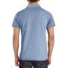 imageMens Casual Polo Shirts Classic Button Basic Short Sleeve Shirt Solid Color Cotton Tees Golf Stylish TopsBluess