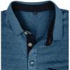 imageMens Casual Polo Shirts Classic Button Basic Short Sleeve Shirt Solid Color Cotton Tees Golf Stylish TopsDark Bluess