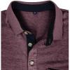 imageMens Casual Polo Shirts Classic Button Basic Short Sleeve Shirt Solid Color Cotton Tees Golf Stylish TopsDark Redss