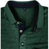 imageMens Casual Polo Shirts Classic Button Basic Short Sleeve Shirt Solid Color Cotton Tees Golf Stylish TopsGreenss